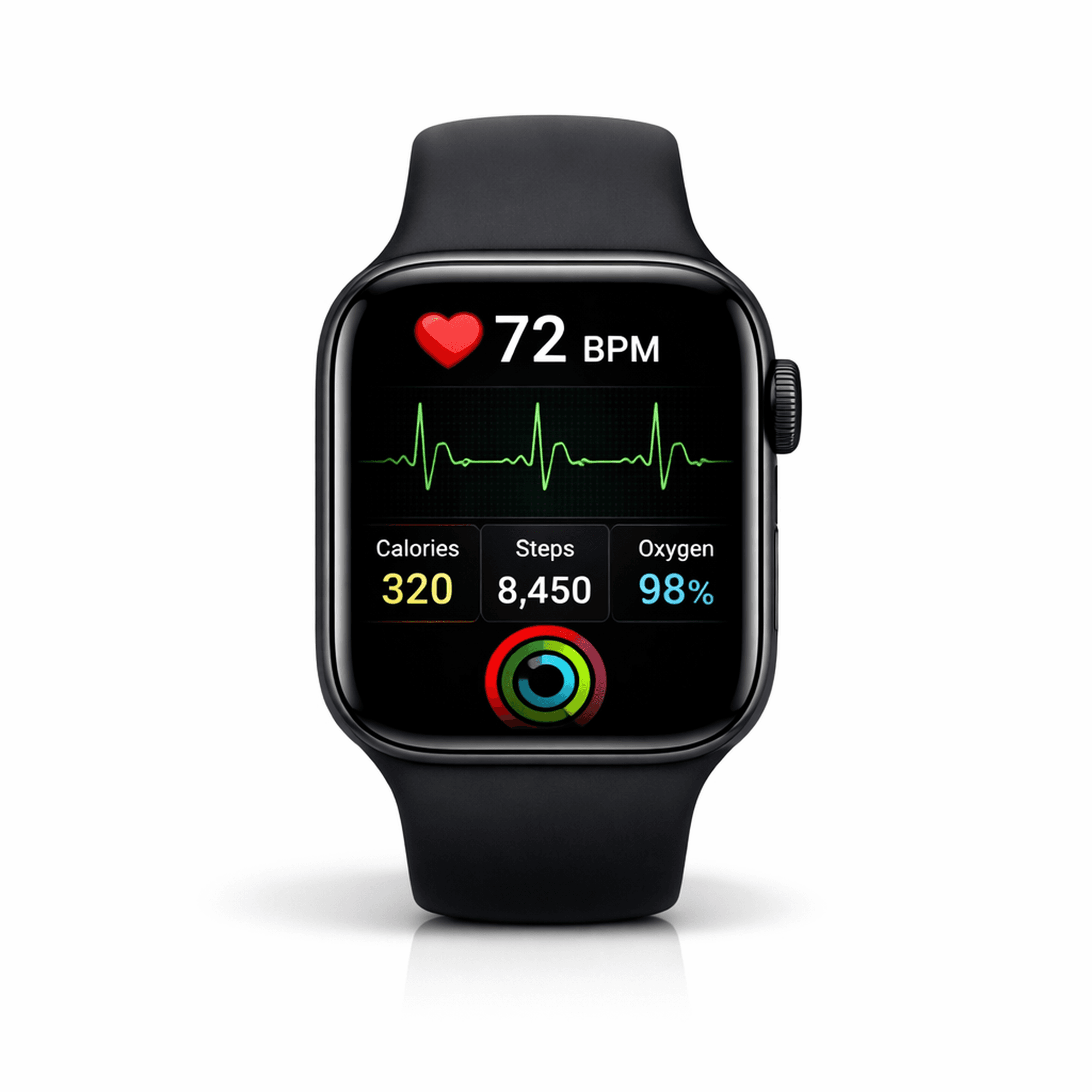 Apple Smart Watch Black Fitness Band