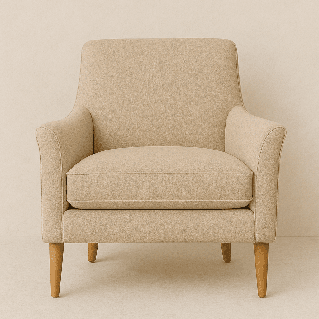 Beige Accent Chair