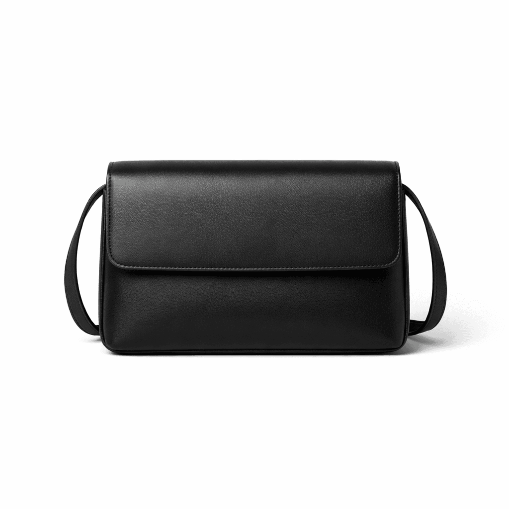 Black Crossbody Satchel Bag