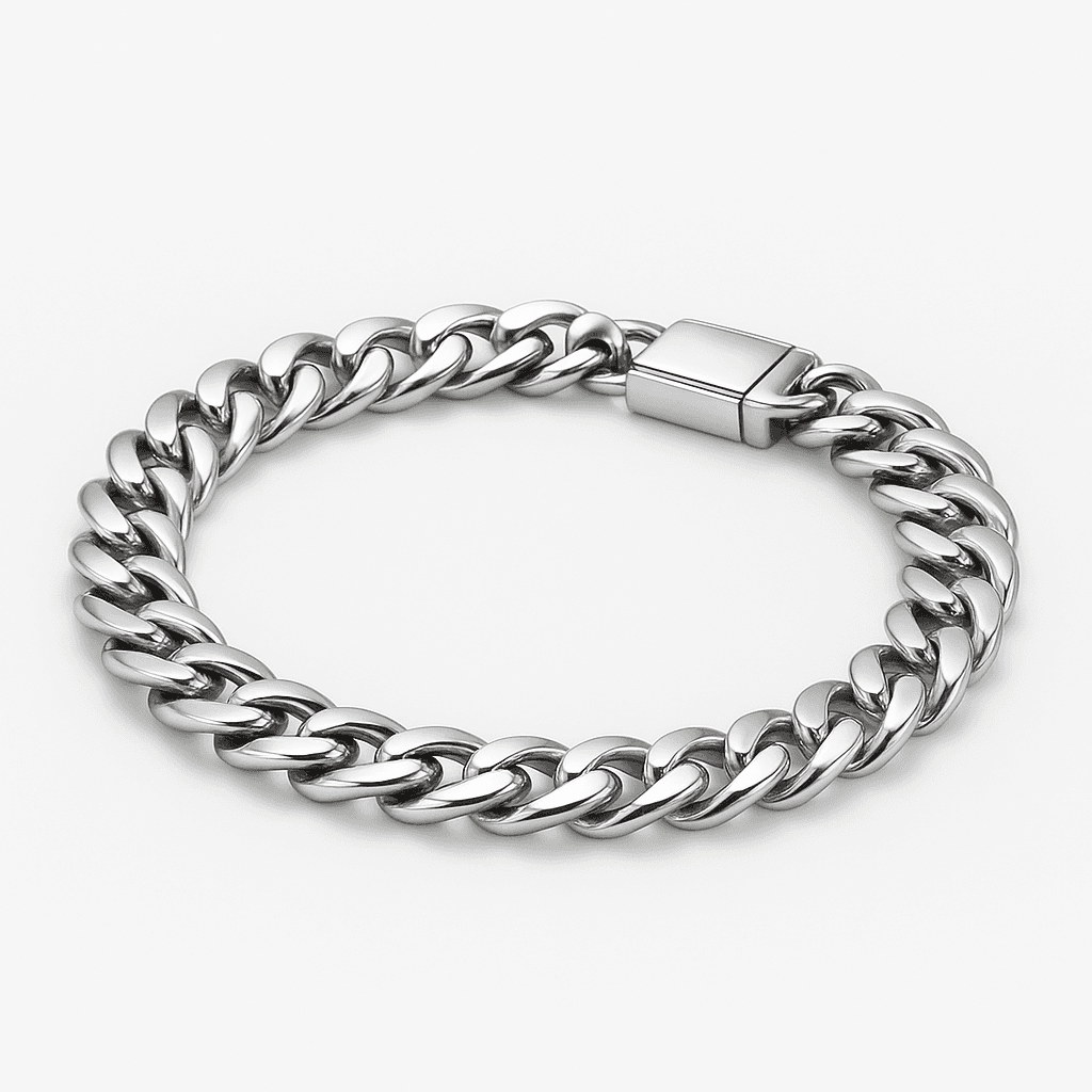 Silver Curb Chain Bracelet