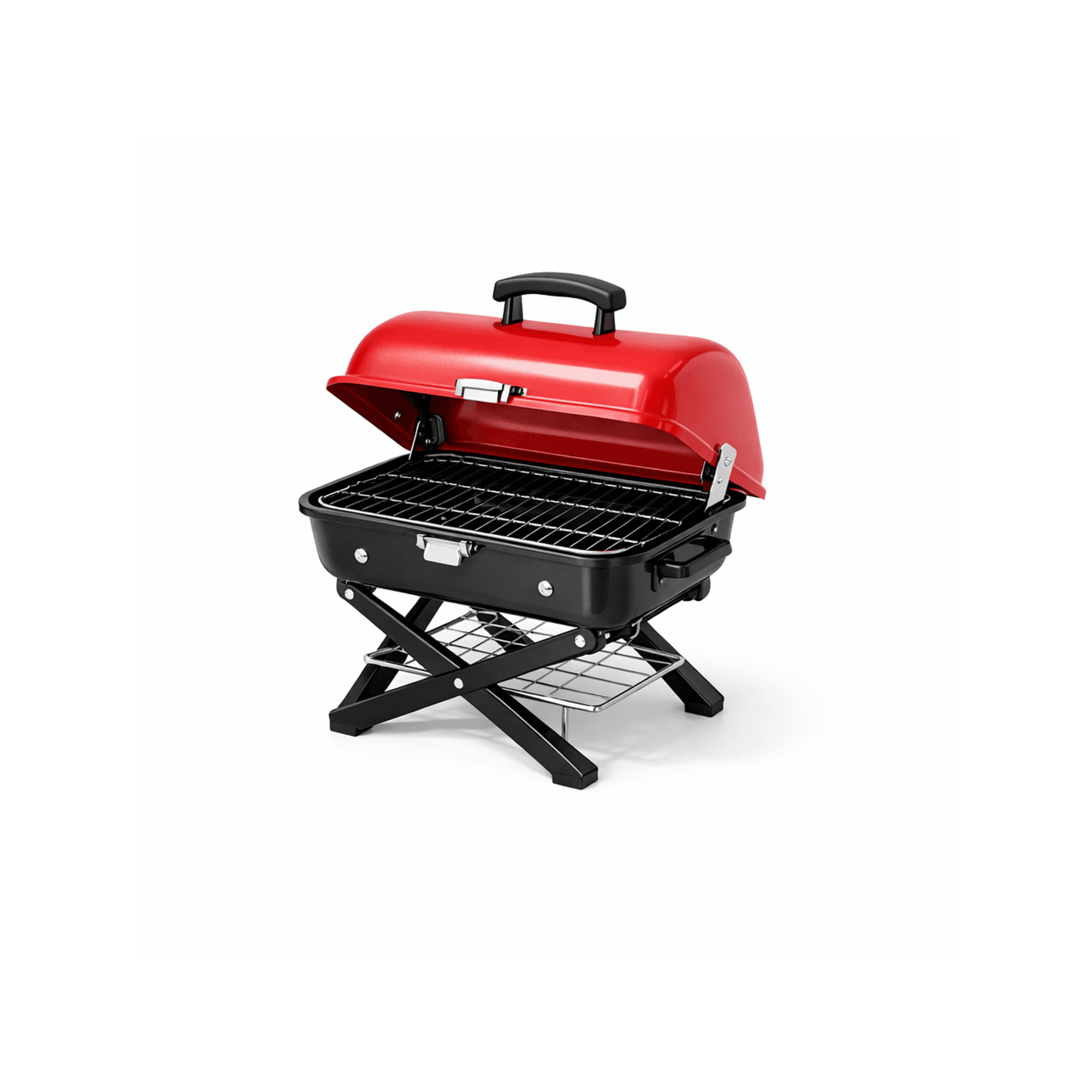 Red Portable Charcoal Grill