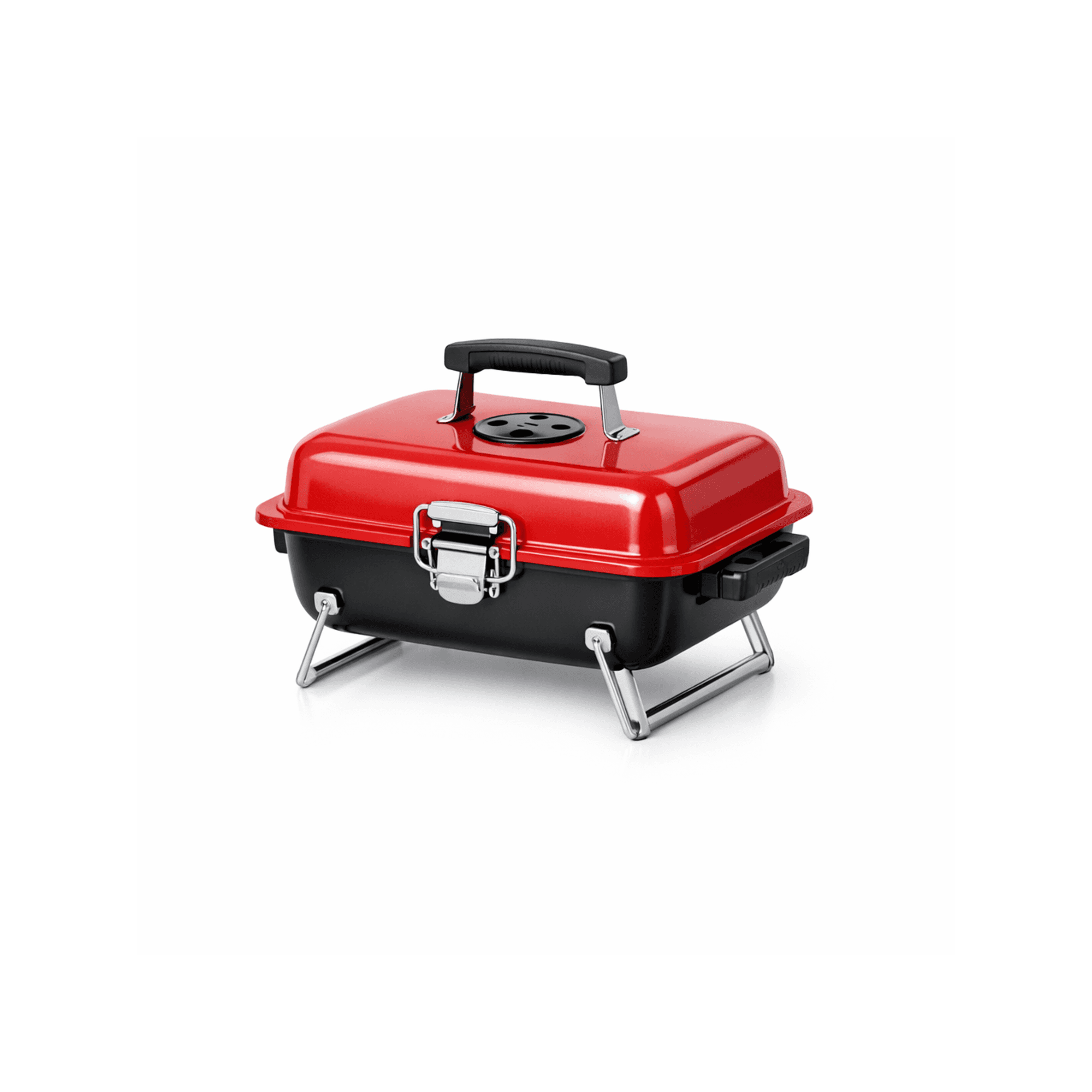 Red Tabletop Charcoal Grill