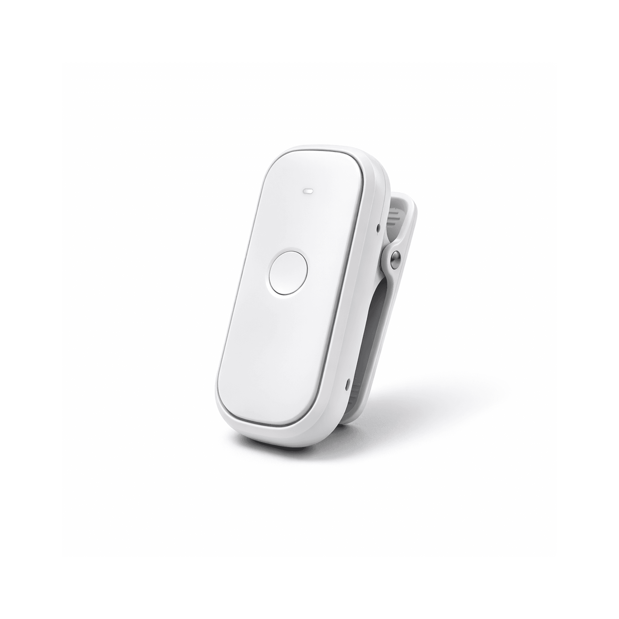 White Clip-On Fitness Tracker