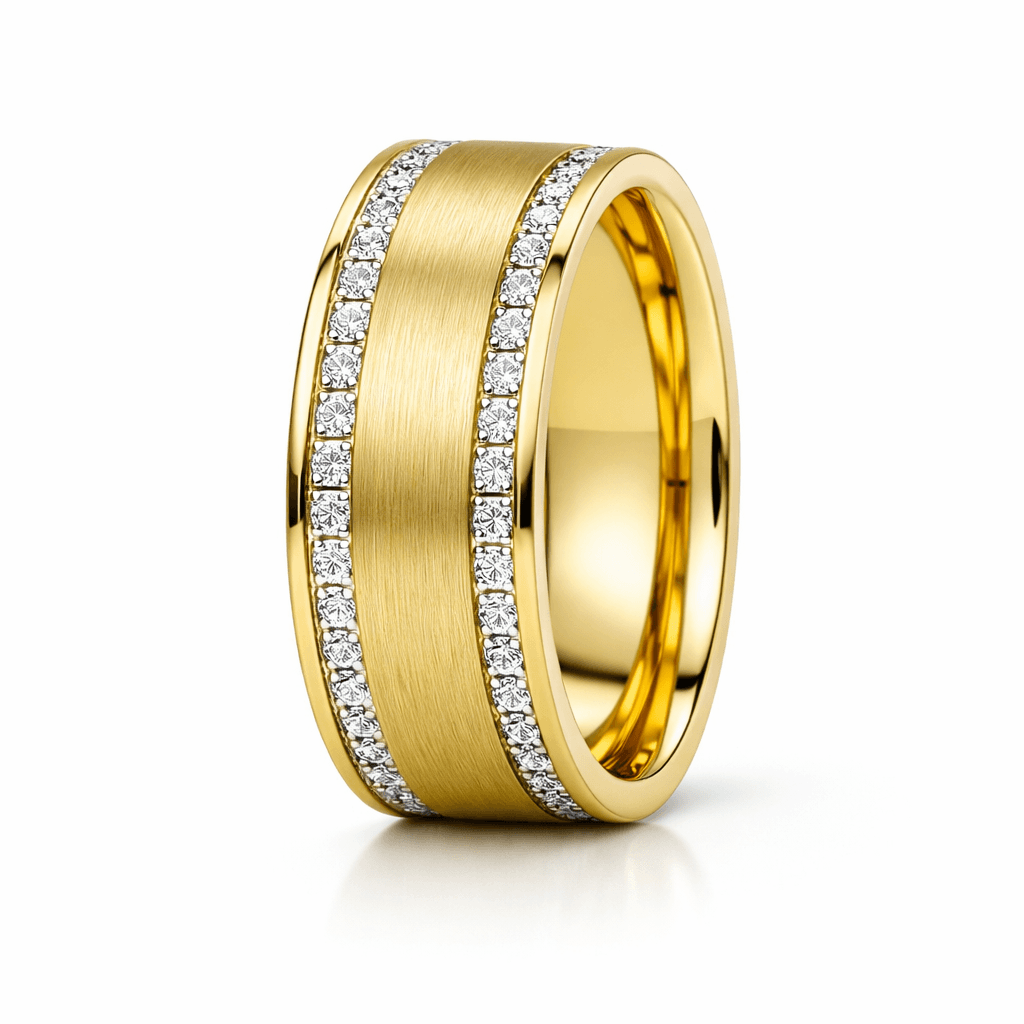 Gold Diamond Wedding Band