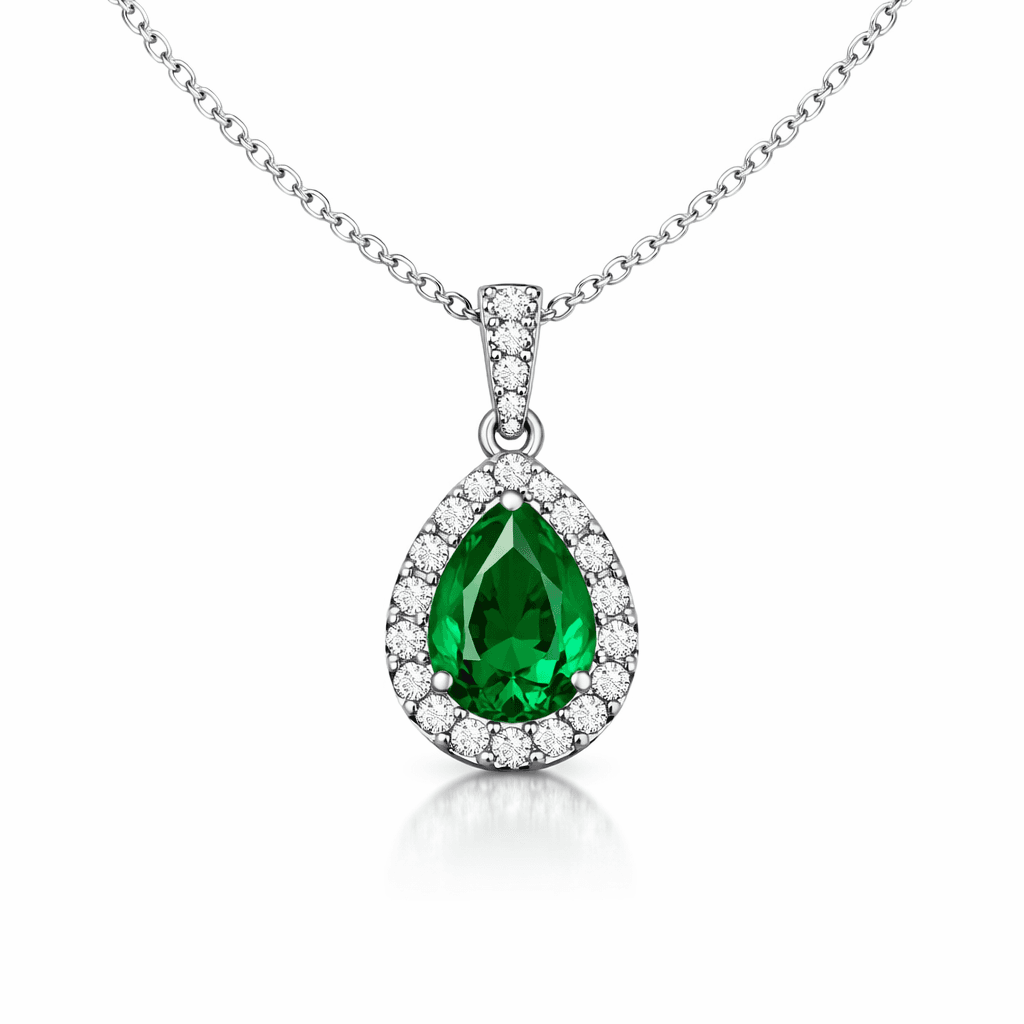 Emerald Pendant Necklace
