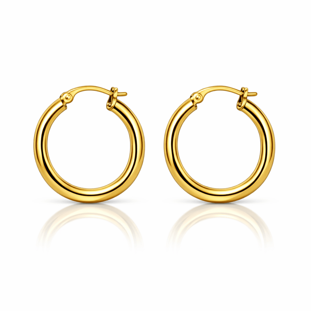 Gold Hoop Earring Set