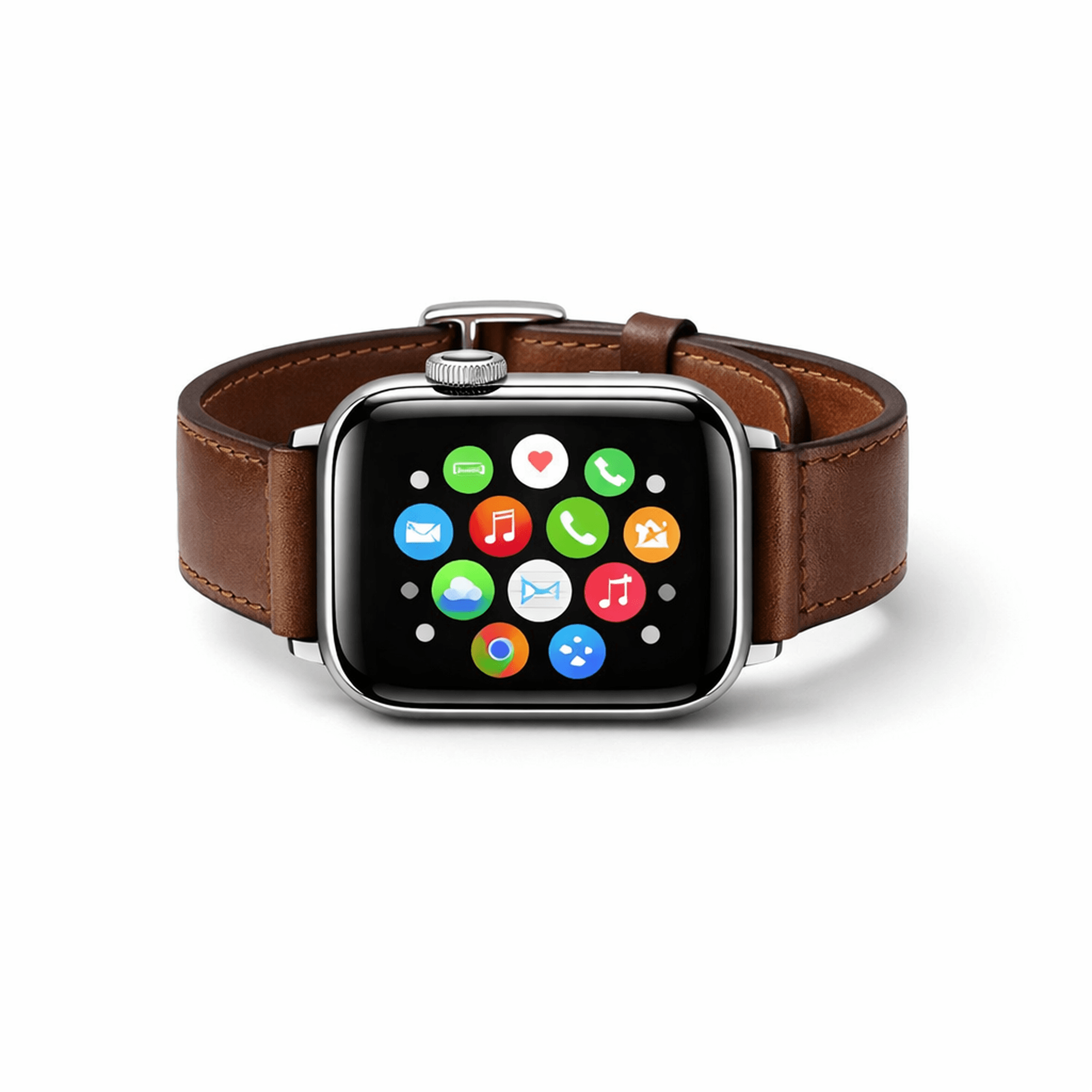 Apple Smart Watch Brown Leather Band