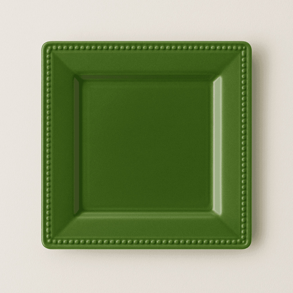 Green Square Dinner Plate