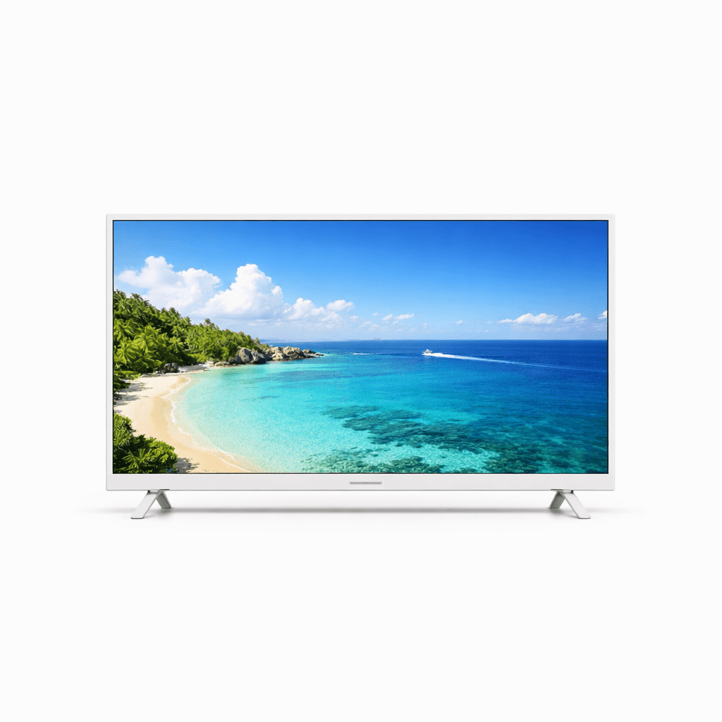 White Flat Screen Smart TV