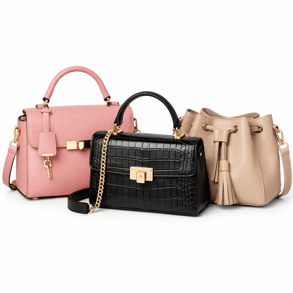 Three-Piece Tote Bag Set