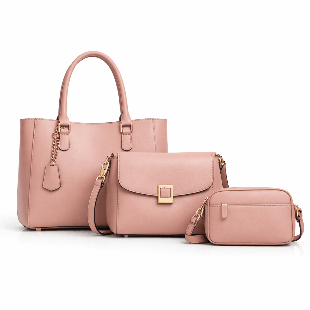 Pink Handbag Set