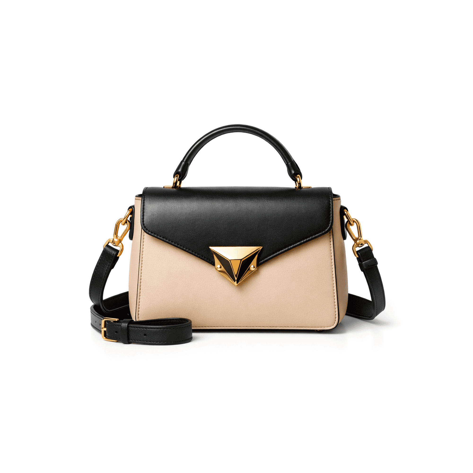 Two-Tone Crossbody Bag