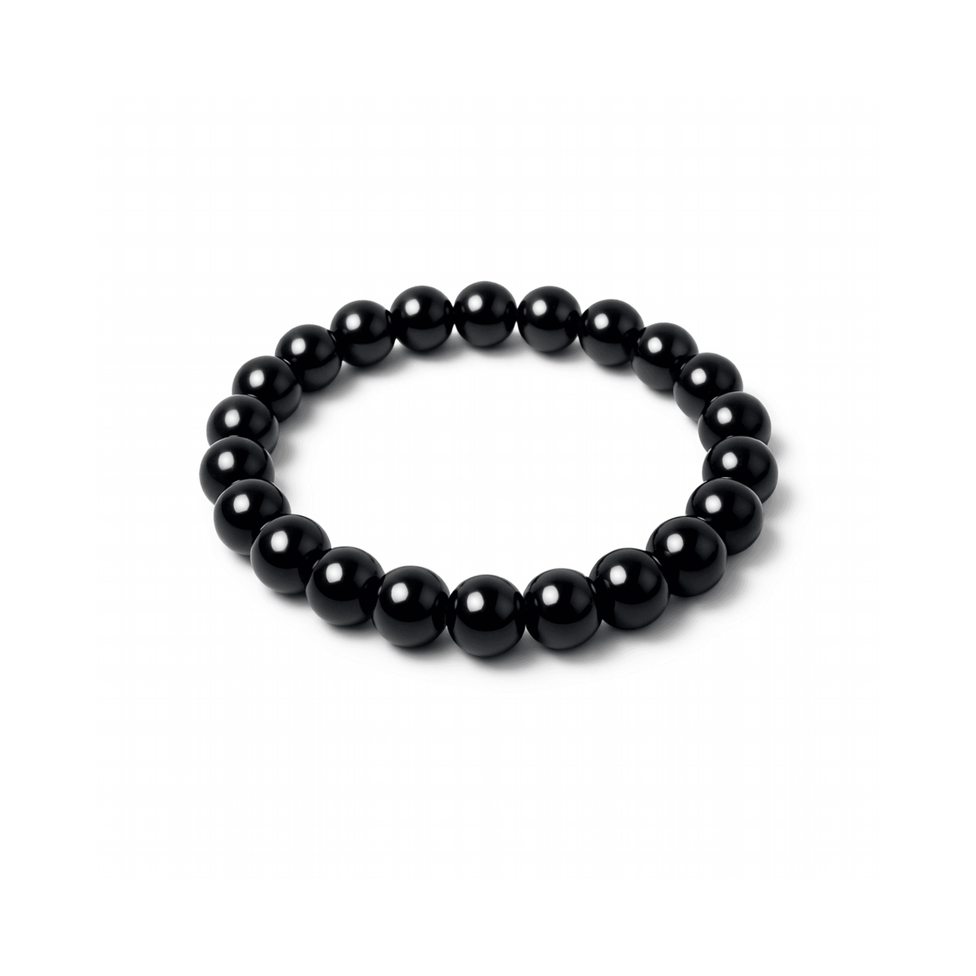 Black Beaded Bracelet