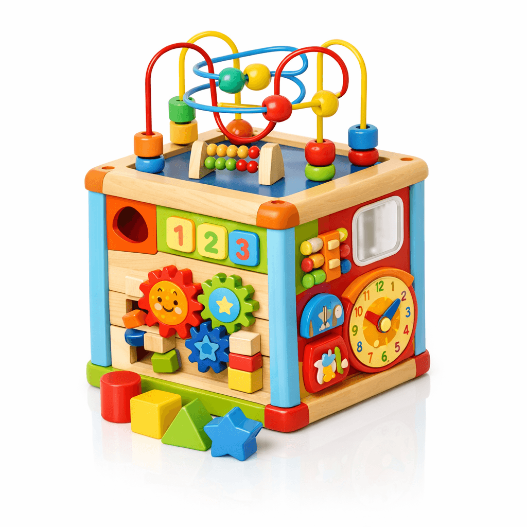 Wooden Activity Cube