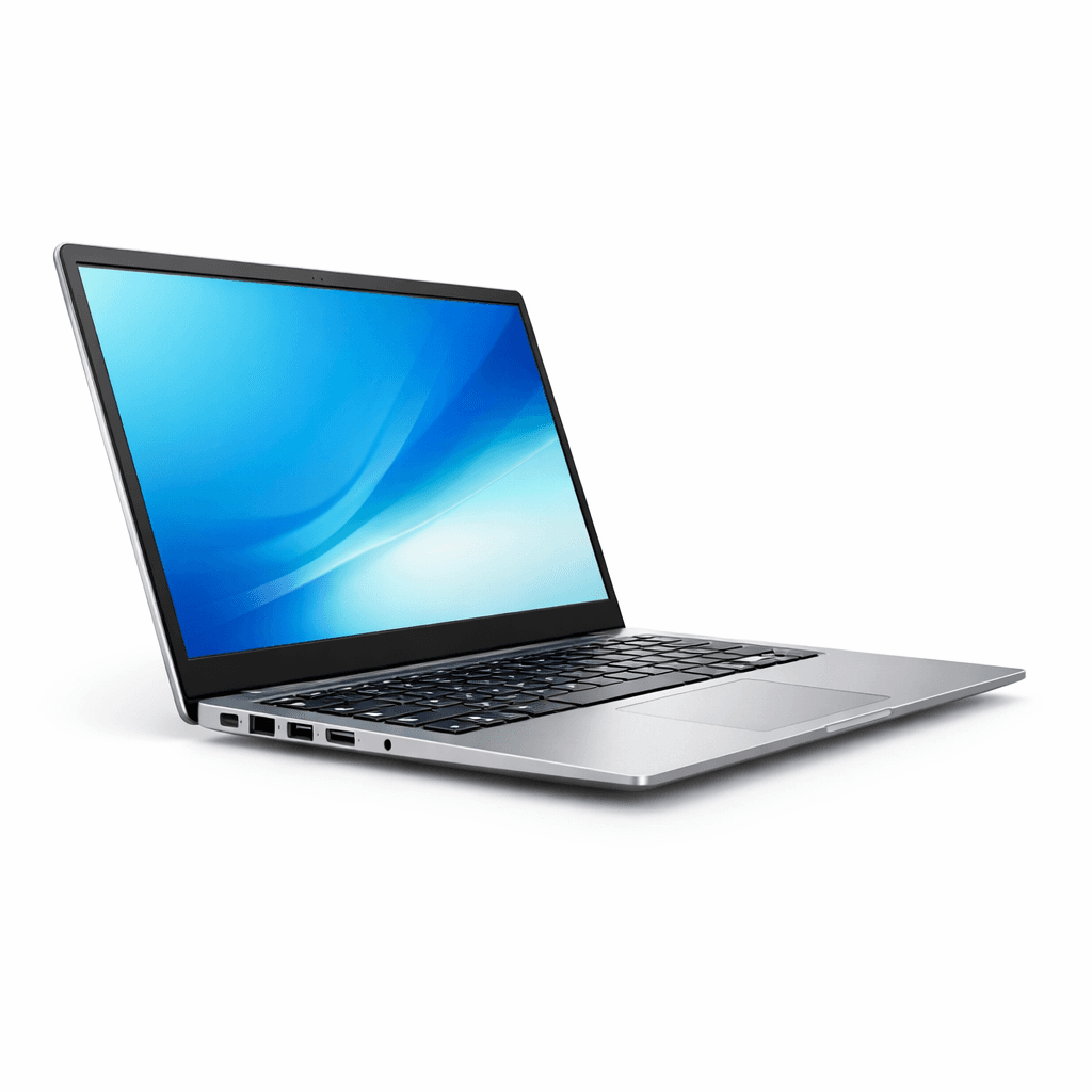 Silver Business Laptop
