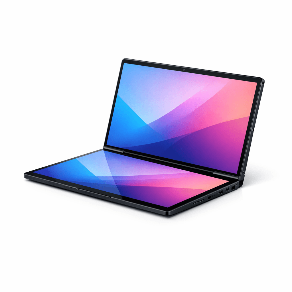 Dual-Screen Laptop
