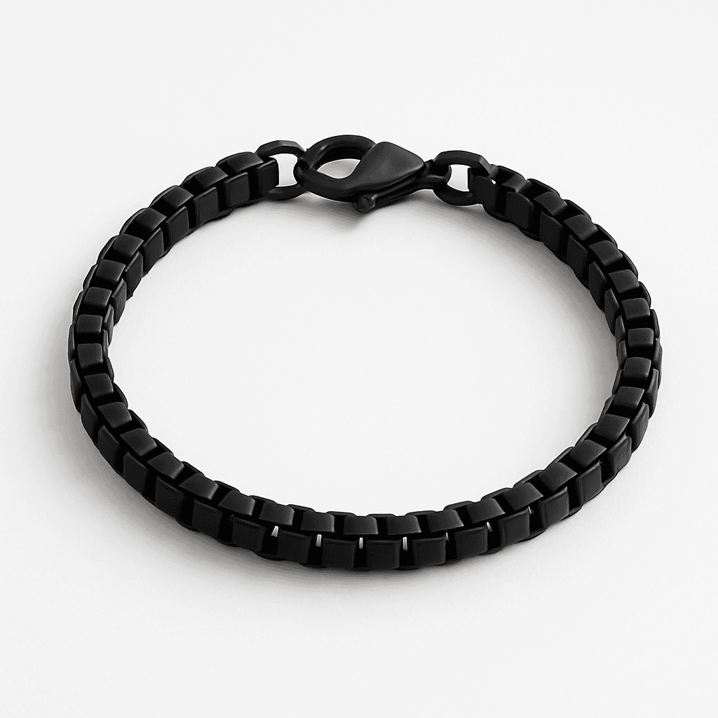 Black Beaded Bracelet