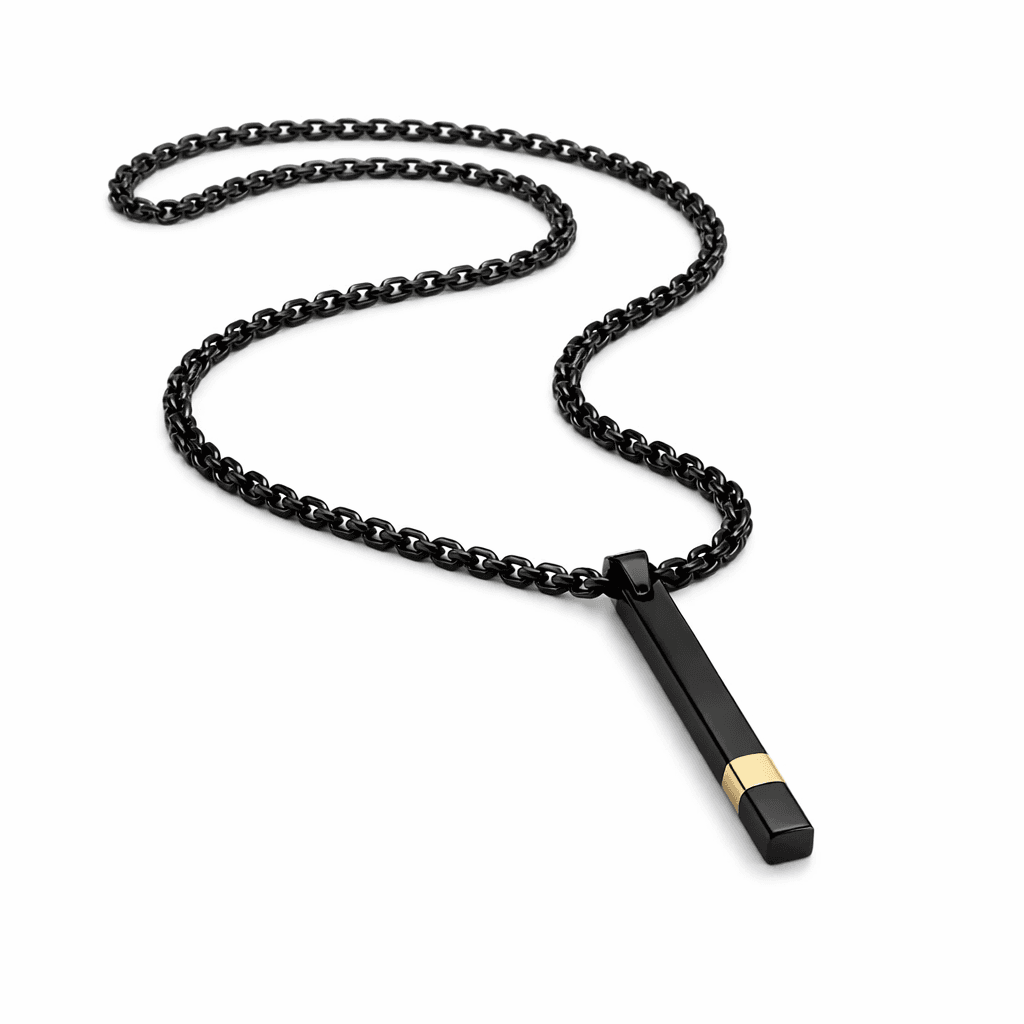 Black Pendant Necklace