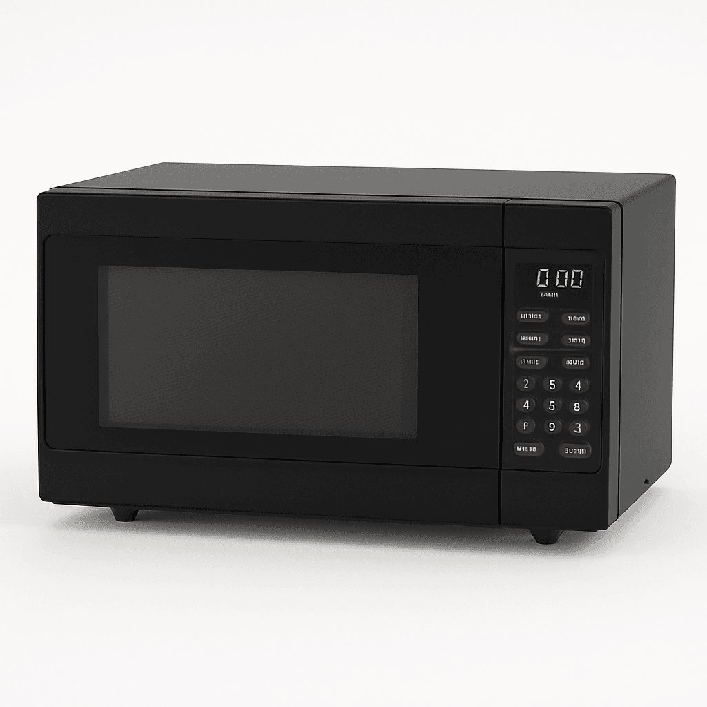 Black Digital Microwave