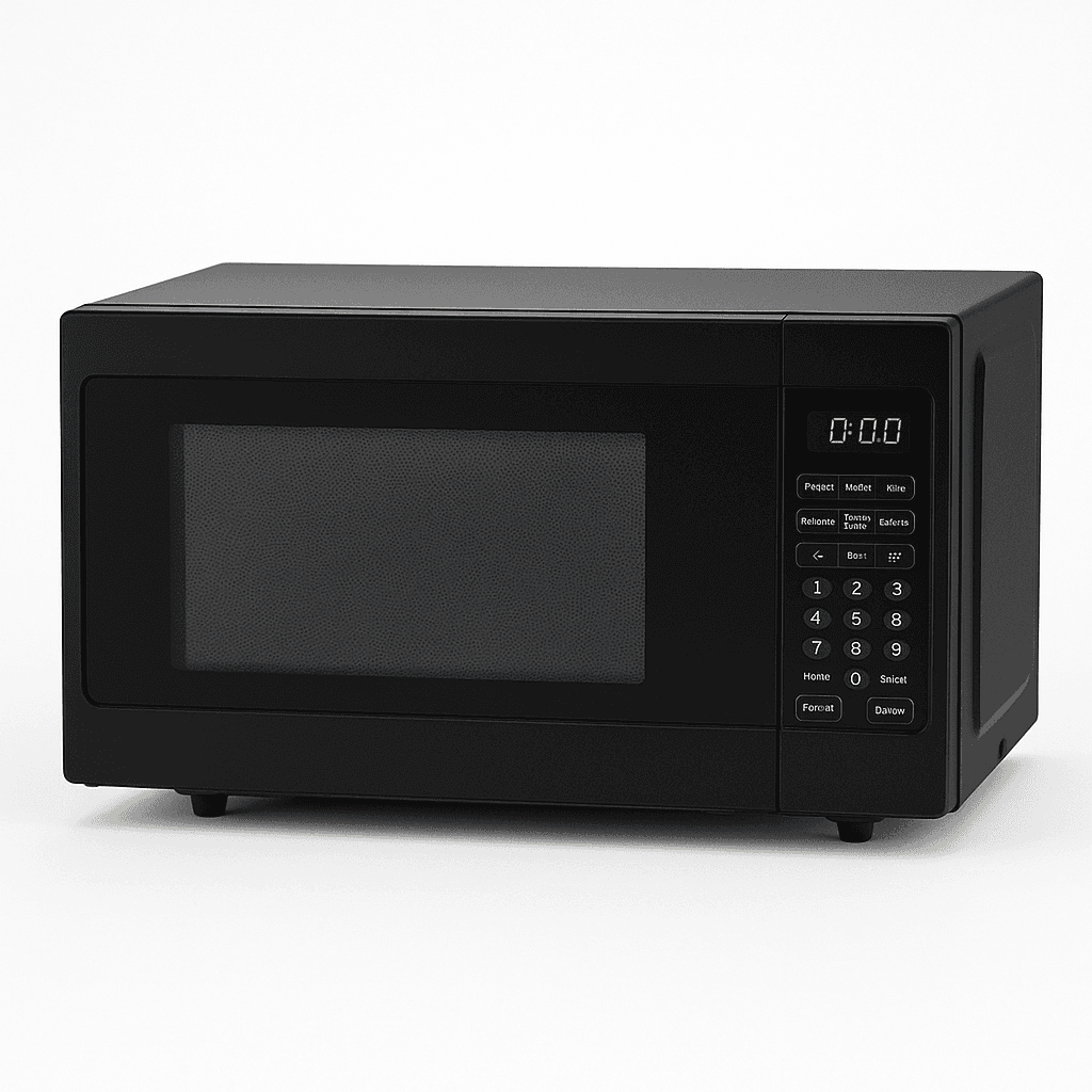 Black Compact Microwave