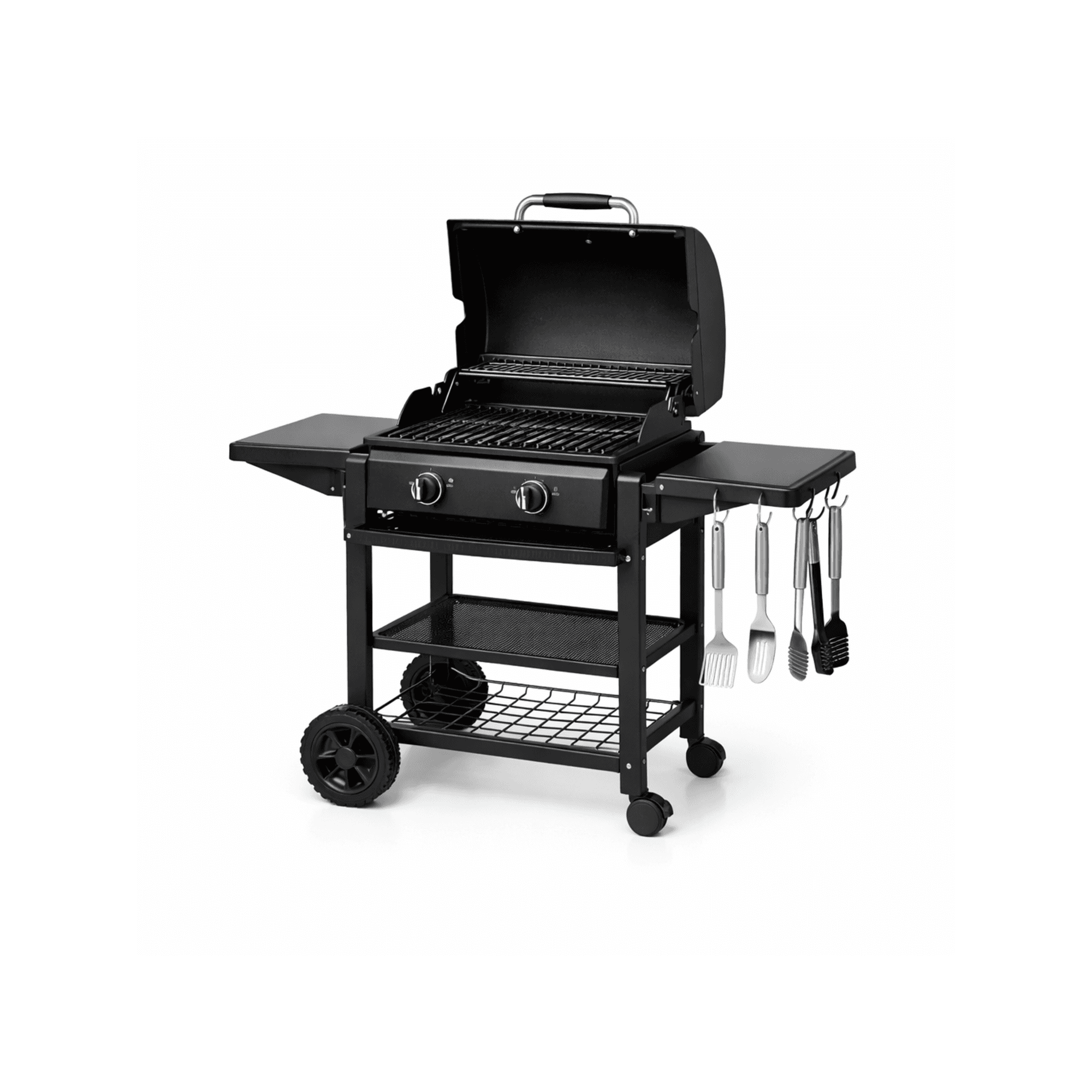 Outdoor Gas Grill with Cart