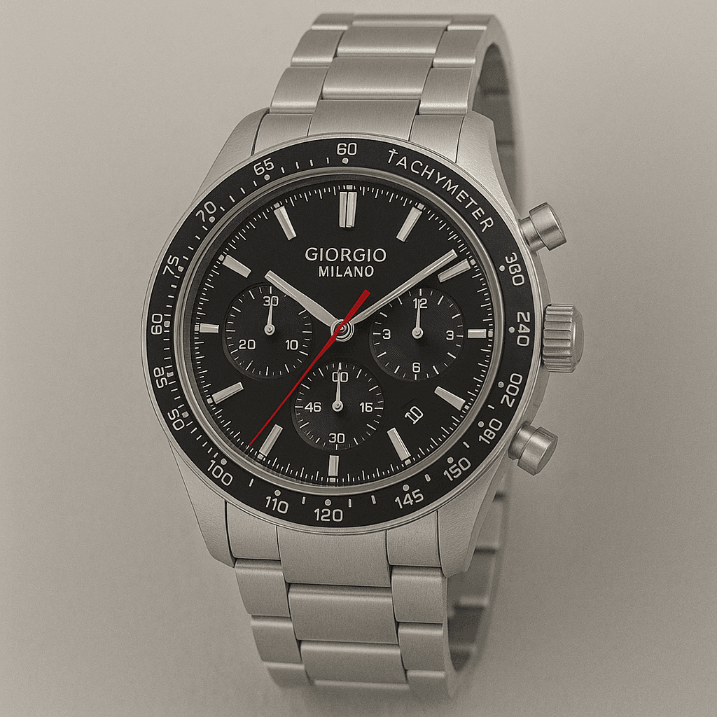 Silver Chronograph Watch