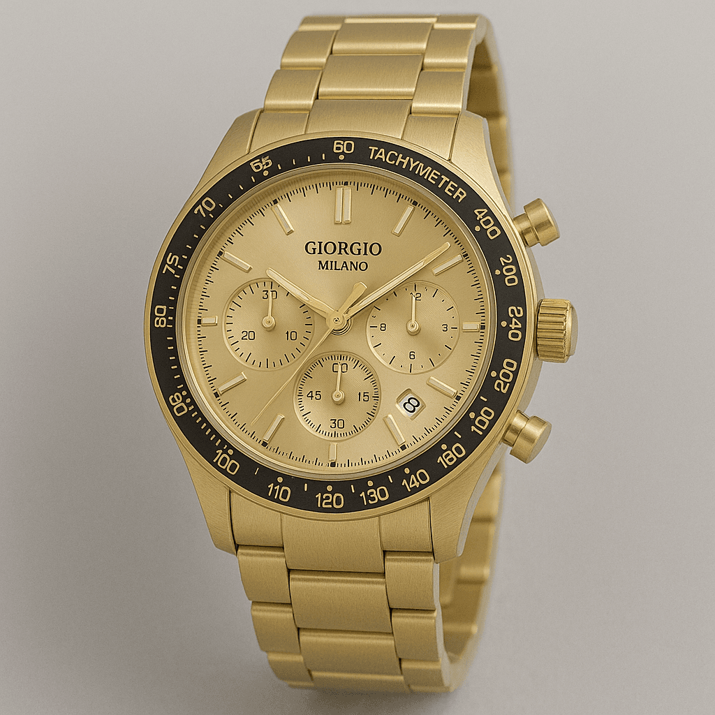 Gold Women's Chronograph Watch