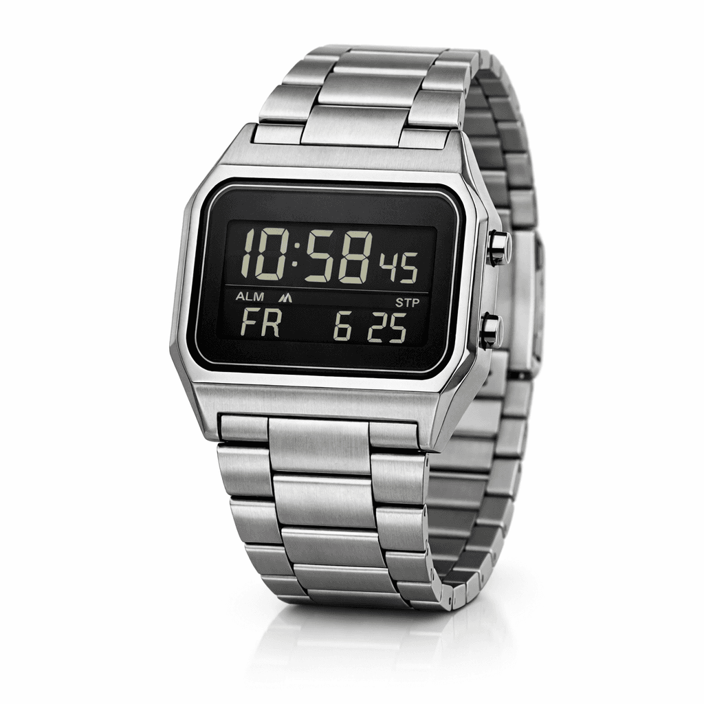 Silver Digital Watch