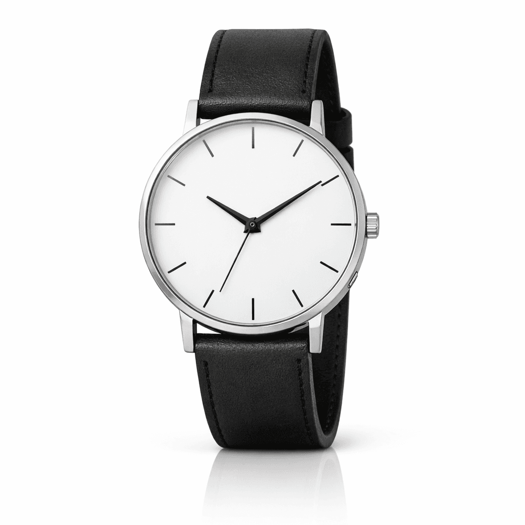 Minimalist Black Strap Watch
