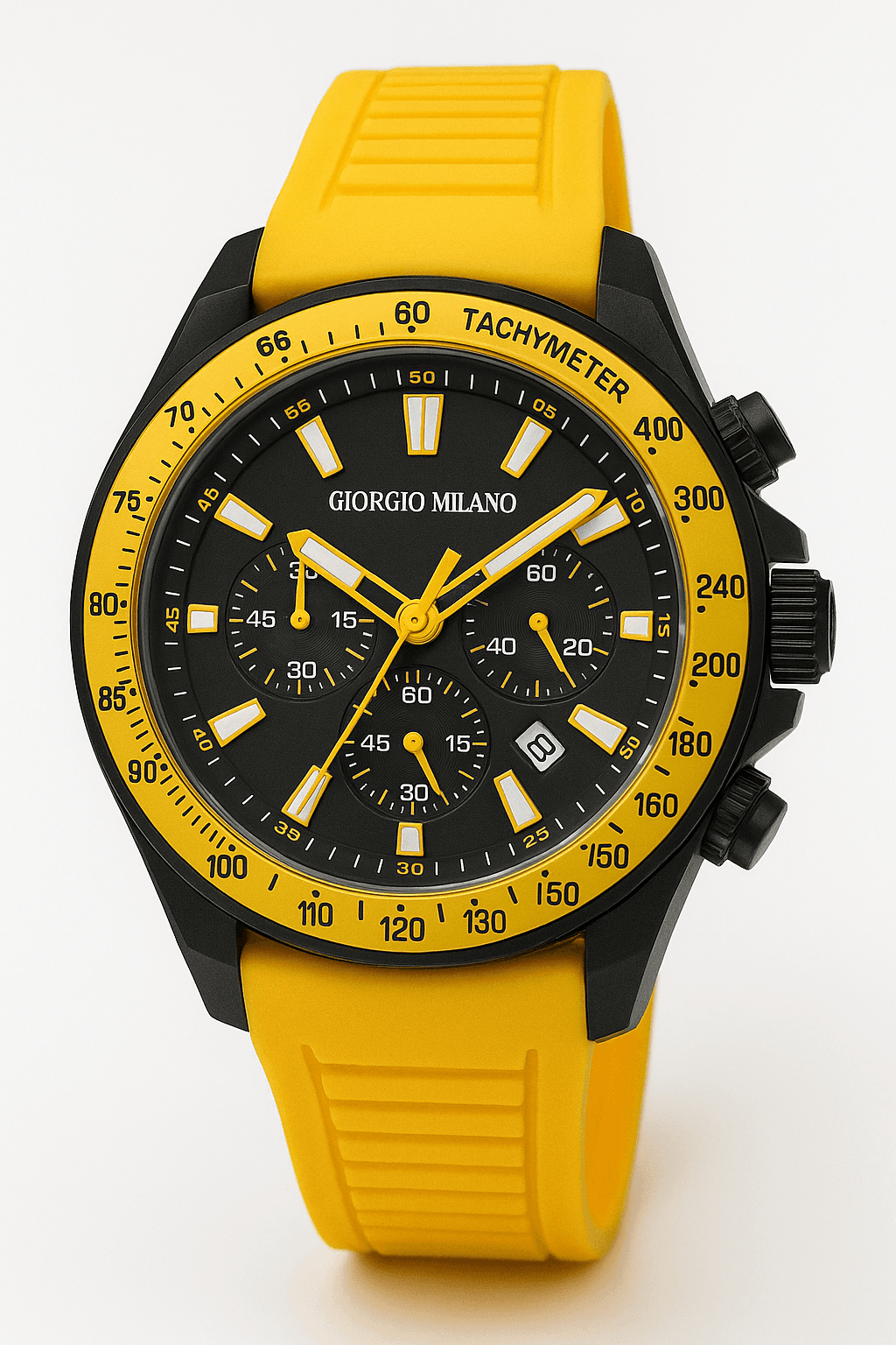 Yellow Sport Chronograph Watch