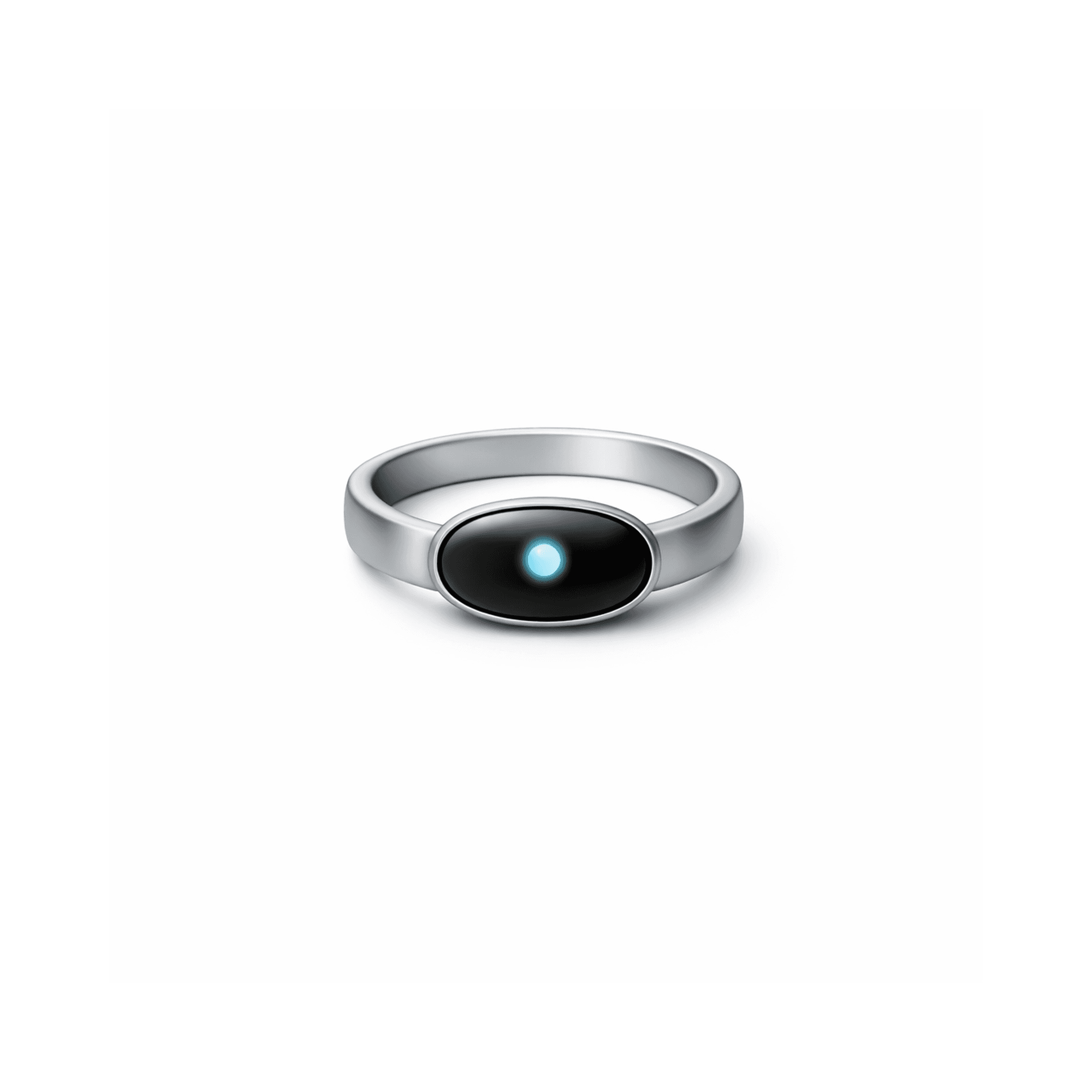 Silver Smart Fitness Ring