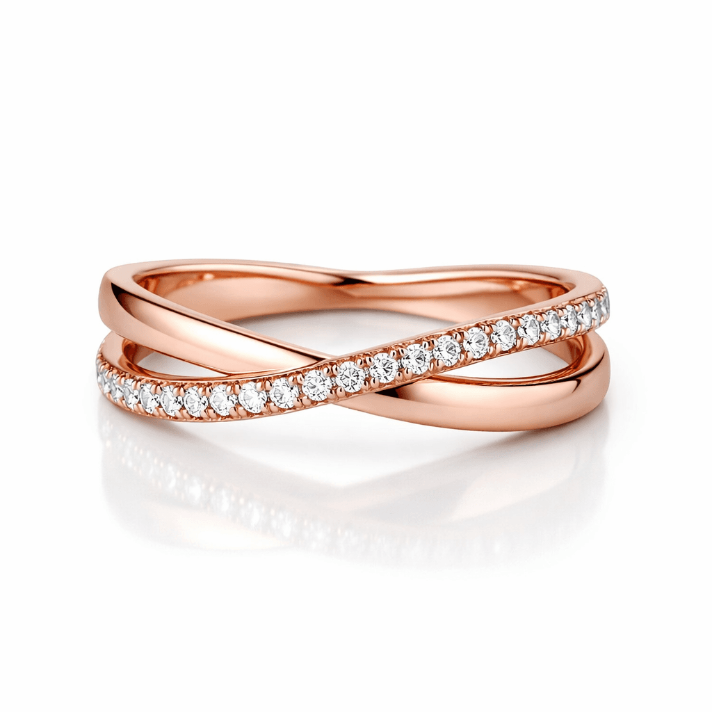 Rose Gold Diamond Wedding Band