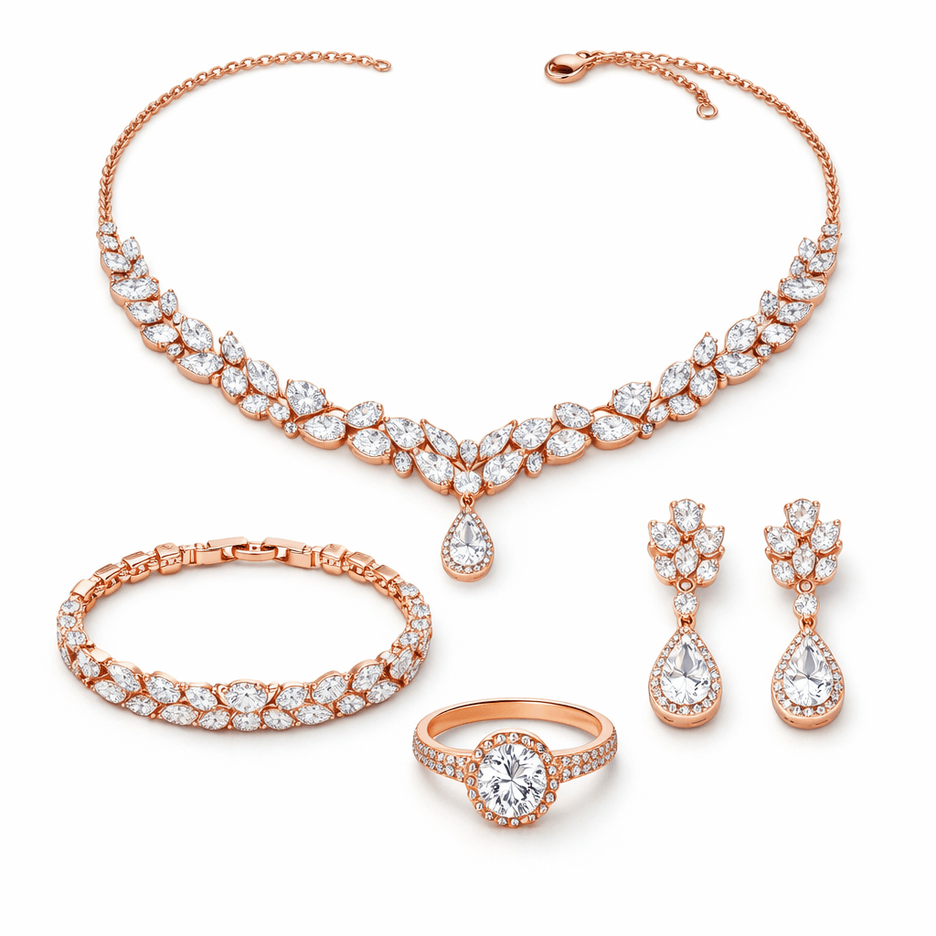 Rose Gold Jewelry Set